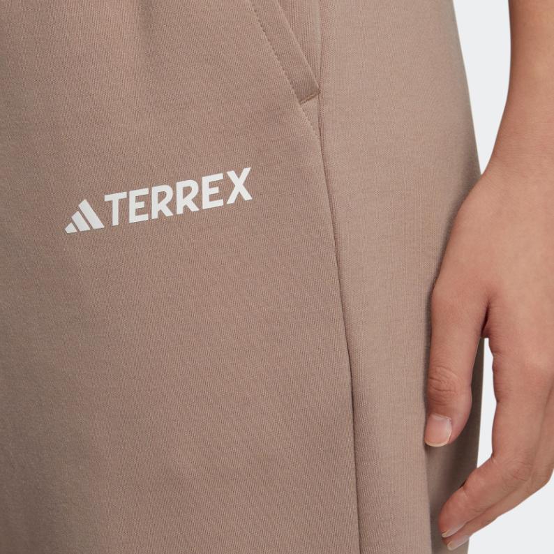 Adidas Knit Pants Solid Color Outdoor Knitted Jogger Women Pants Pink Brown IC4473