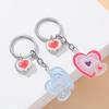 Flower Butterfly Heart Keychains Cartoon Pendant Keyring Handbag Charm Pendant