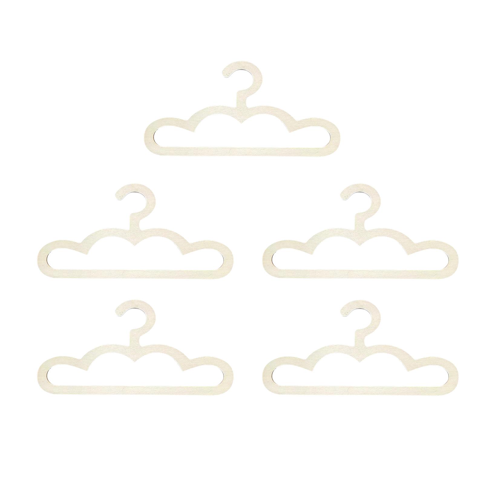 

5x Baby Clothes Hangers Everyday Use Lightweight Wooden Clothes Hangers Kids