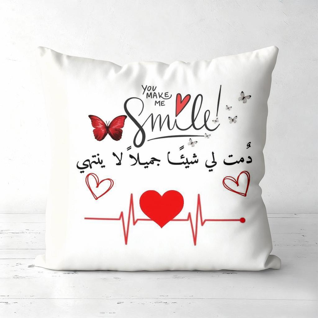 Hands Heart Love Design Throw Pillow Cushions Polyester pillowcase, sofa decorative cushion cov Headboard Pillow