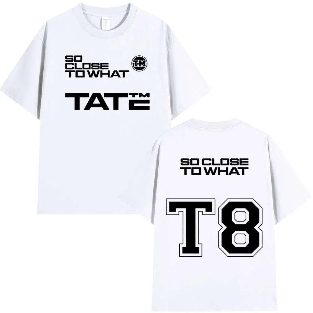 Tate McRae Cotton Crewneck T8 2025 Album T-shirt Men's and Women's Clothing Cotton short sleeve T-shirt Summer top