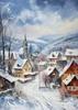 Christmas Tree Wall Art Decor Santa Claus On Swing Posters Prints Snowman Deer Winter Canvas Painting For Festival Decoration