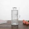 6pcs Coloful Vintage Vase Glass Relief Vase Hydroponic Flower Glass Vase Home Table Flower Decor Wedding Party Decorations