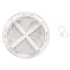 Ventilation Grille - Kotarbau - Adjustable 100-150 Mm - Lockable - Round White Mosquito Net - Insect Repellent