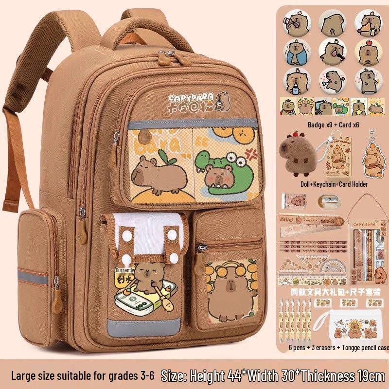 Batoh z lehké oxfordské tkaniny pro děti 6. třídy - Velká kapacita