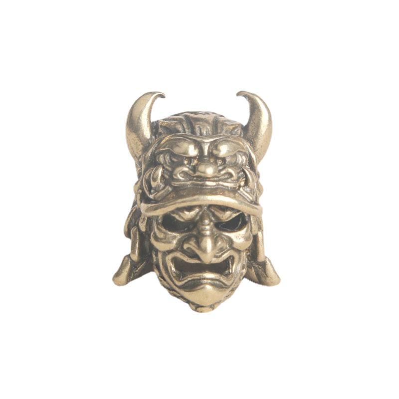 Brass Skull Head Paracord & Keyring Pendant DIY Accessory