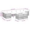 Vidaxl 9-Cz. Set di Mobili da Giardino con Cuscini, Grigio, Polyrattan