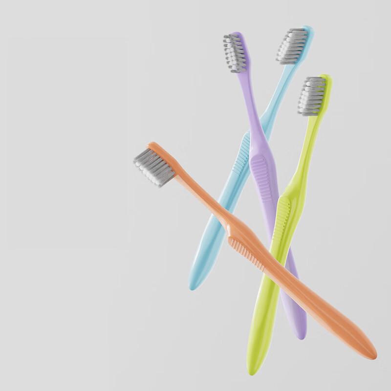 Meike Macaron Soft Bamboo Charcoal Toothbrush 10-Pack