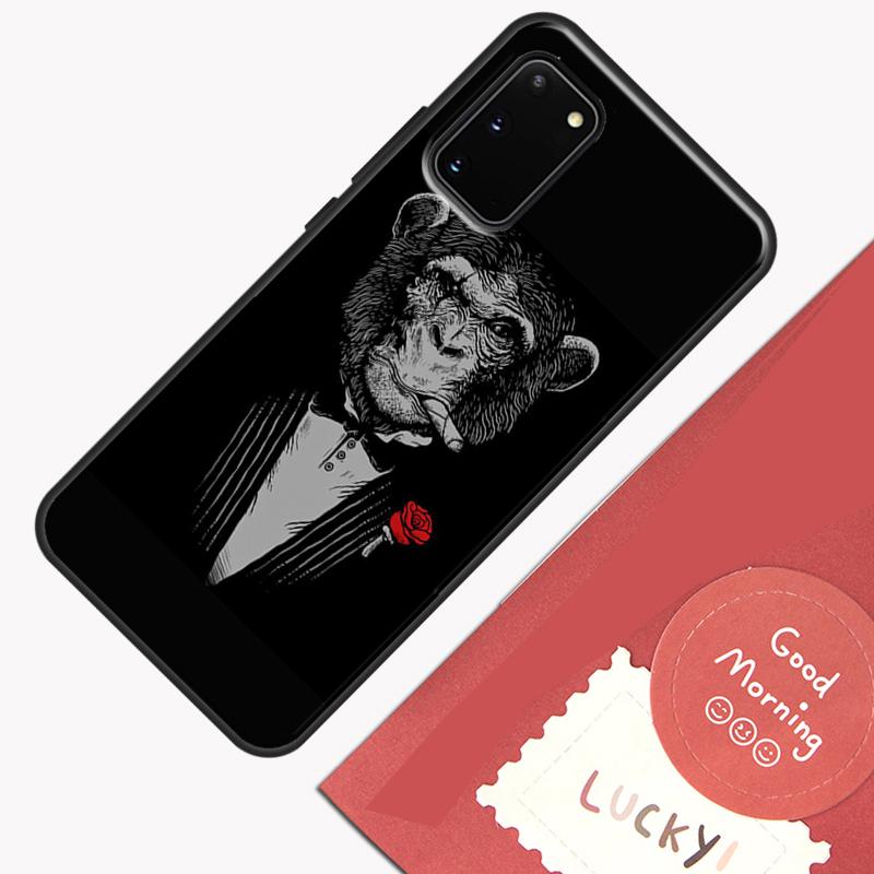 Cartoon Monkey Phone Case For Samsung Galaxy S23 S26 Ultra S20 S21 S22 S24 S25 Plus S10 S25 FE Cover Shell