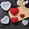 Silikonform Valentinstag Gitter Herz Garn Herz Texturiertes Herz Aromatherapie Kerze Gipsform Für Romantische Heimdekoration