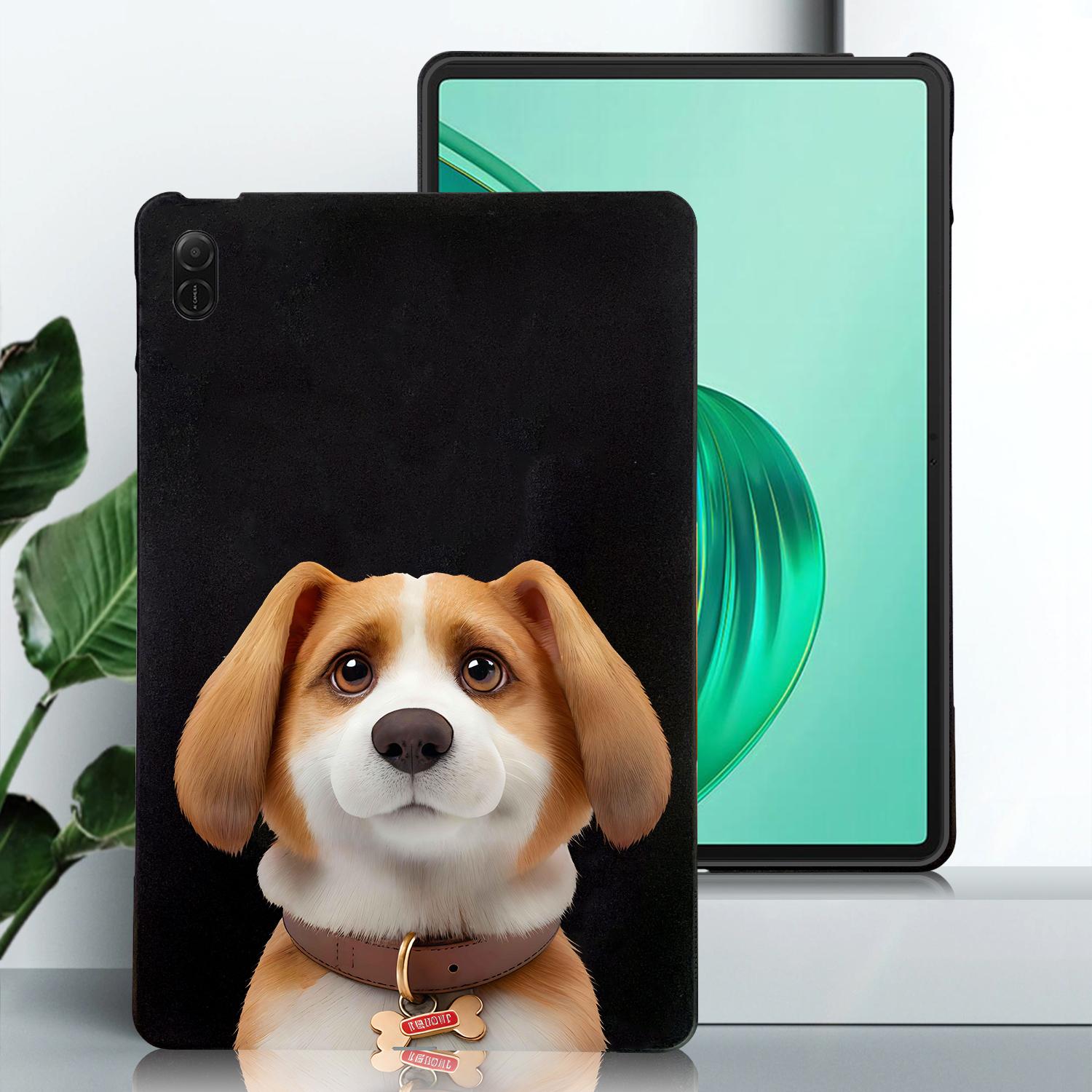 

For Honor Pad X8a Case Pattern Printing Slim TPU Tablet Protective Cover Harrier Beagle