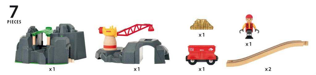 BRIO Crane & Mountain Tunnel 33889