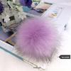 Colored 15cm Fluffy Faux Fur Fox Ball for DIY Hat Pendant