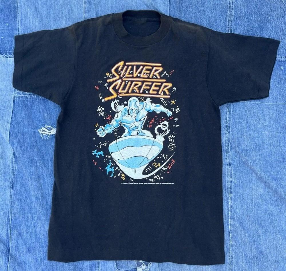 Rare 1980s Marvel Silver Surfer T-shirt Size S-5XL Reprint Unisex T-Shirt XL
