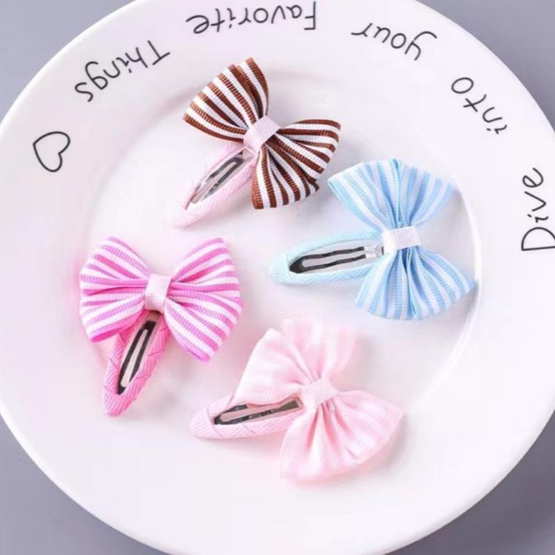 2Pcs Princess Print Bow Girls Hairpins Children Headwear Hairgrip Hair Clips Barrettes Hair Accessories