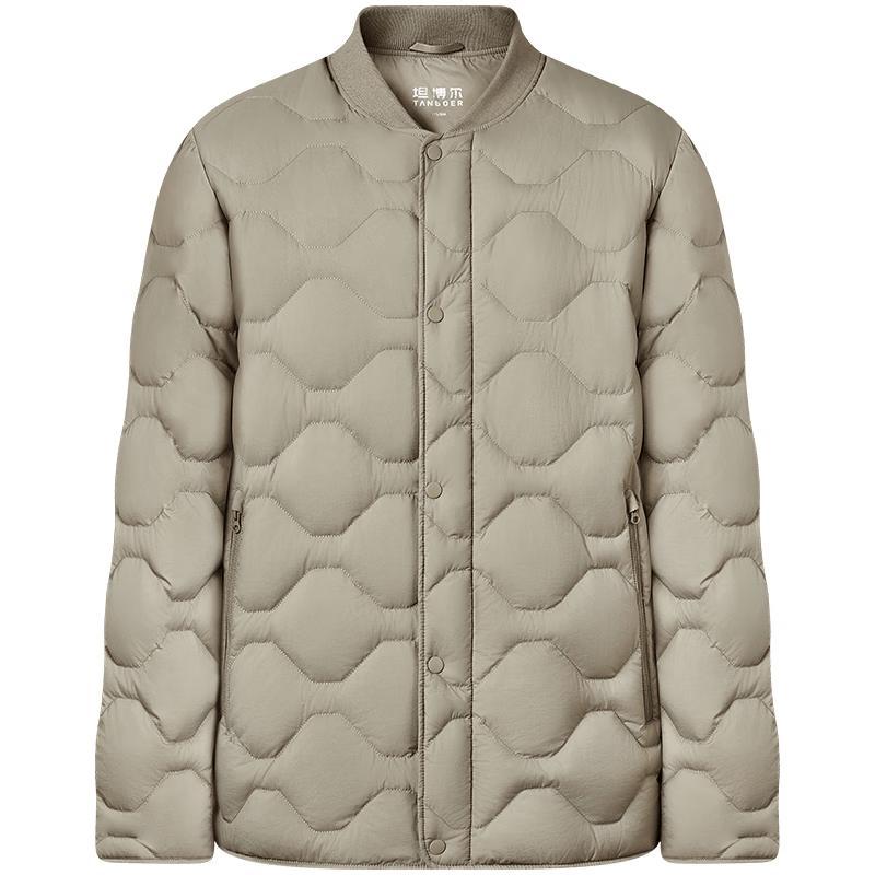 Tanboer Men s Lightweight Stand Collar Down Jacket 4XL