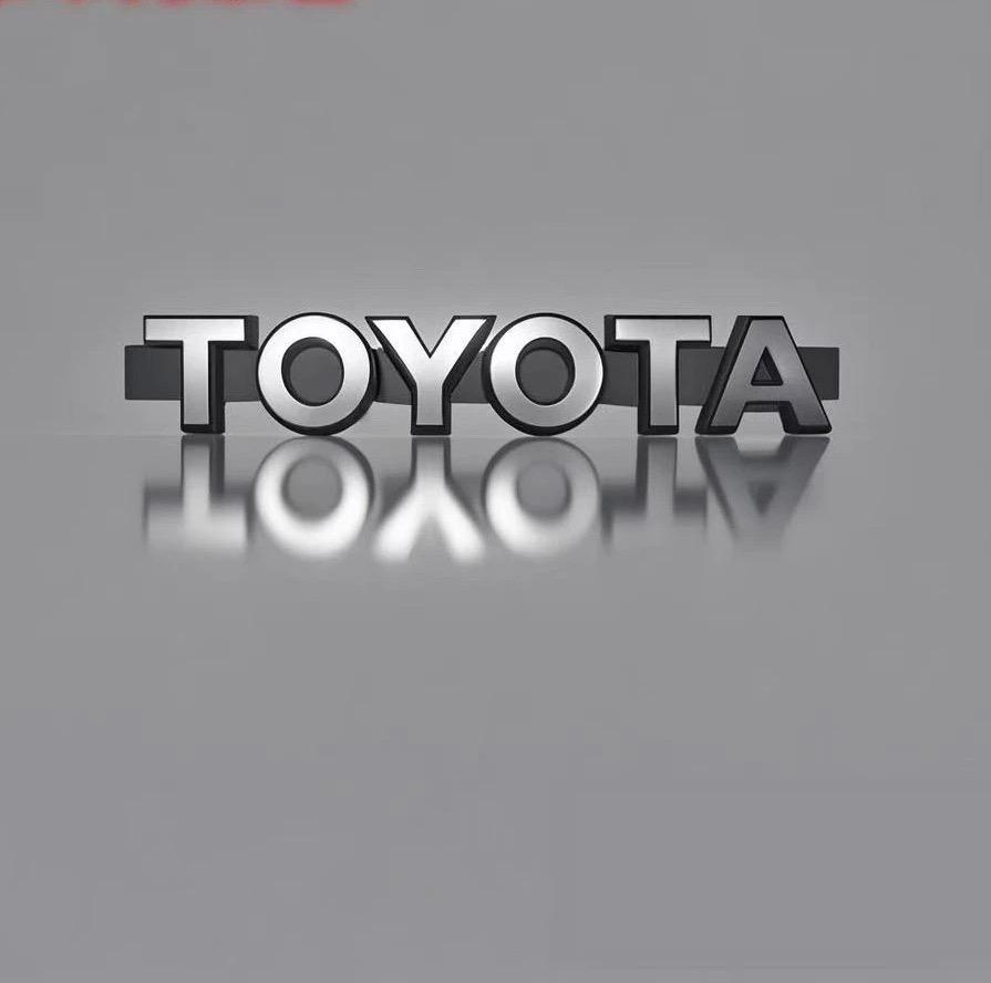 

38x6.5x1.5см Ретро Стиль Toyota Літерний Емблема Решітки | Світловідбивна Передня Наліпка на Автомобіль Highlander, RAV4, Venza, Corol 38x6.5x1.5cm