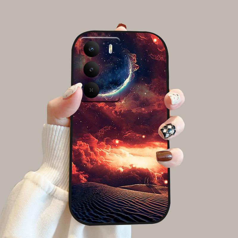 For Realme V60 Pro Case V 60 Pro Silicone Soft TPU Phone Bumper Cover For Realme 14x 5G Fashion Cute Cartoon Protective Fundas