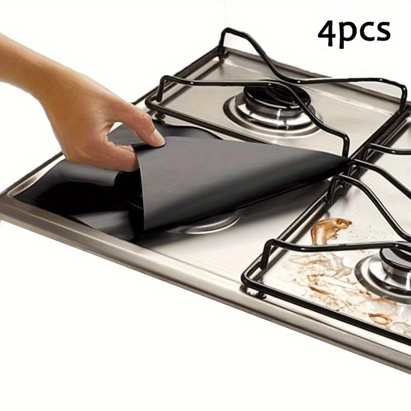

Новинка 2024 года, горячая распродажа, 4 шт., защитный чехол для плиты-барбекю, 27 см, защитная накладка для поверхности газовой плиты, аксессуары для чистки кухни