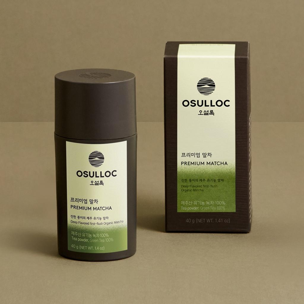 O'Sulloc Premium Matcha ist ein hochwertiger grüner Pulvertee, hergestellt aus Bio-First-Flush-Blättern von Jeju.