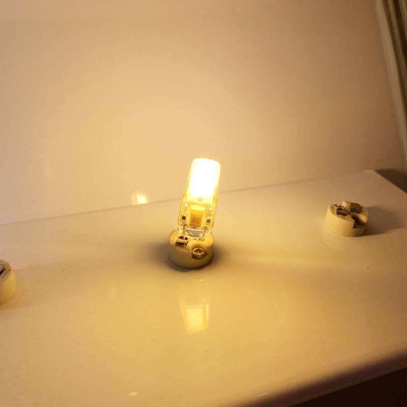 5W AC/DC12V GY6.35 LED Lamp Crystal Sapphire Lamp 1508SMD LED COB Chandelier plug-in LED Light Source Silicone Bulb Chandelier