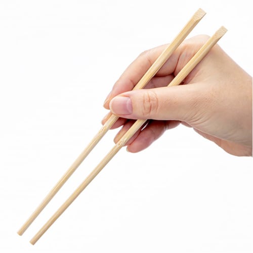 Yamato Bussan Disposable Bamboo Chopsticks with Knots, 100 Pairs, Large Capacity, for Commercial Use