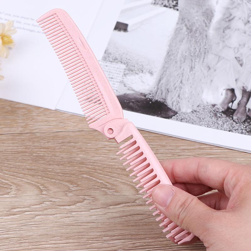 1 Pcs Foldable Hair Comb Brush Anti-Static Hairbrush Portable Travel Hair Brush
