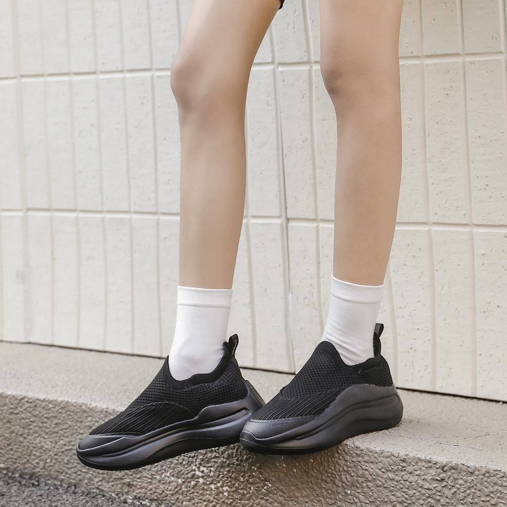 Men's & Women's Casual Running Sneakers Breathable Mesh Slip-on Design Thick Platform Sole Ultra-Lightweight for Gym & Jogging 36-45