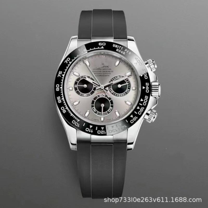 Montre Daytona Di Panda Bleu Glace Homme Montre Mécanique Entièrement Automatique Trois Compteurs Six Aiguilles Multifonctionnel Danny Road Chronographe