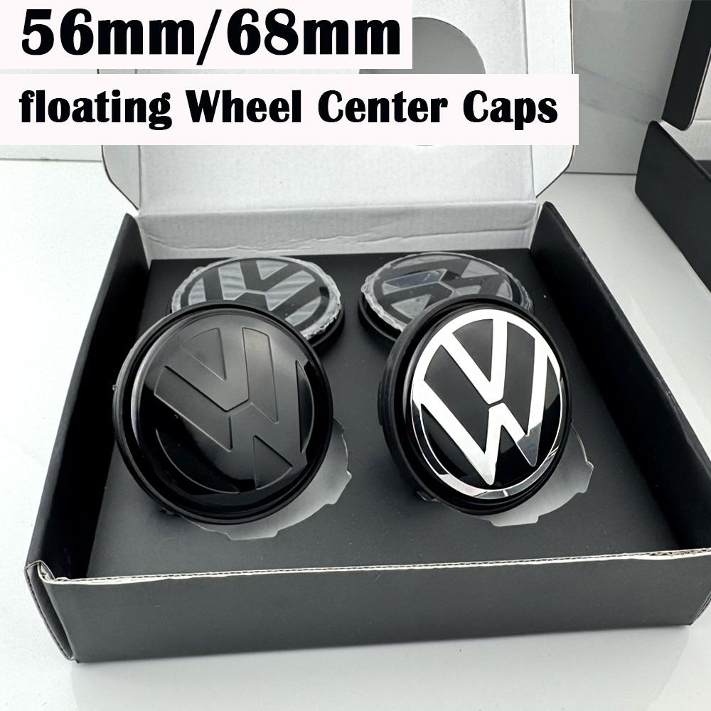 3B7601171 Floating Wheel Center Caps Hub Cover 4pcs 56mm 65mm For Volkswagen VW Golf 5 6 7 Passat B6 B7 B8 Tiguan Polo Jetta GTI zw9
