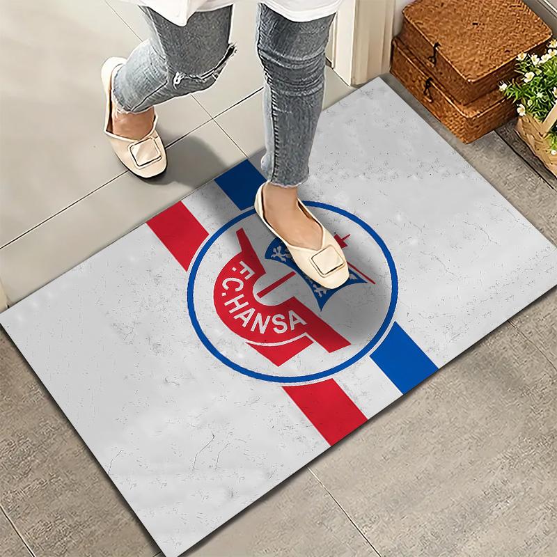 FC Hansa Rostock Teppich Teppich für Wohnzimmer Schlafzimmer Zuhause Sofa Dekoration Kinder Spielen Rutschfeste Bodenmatte