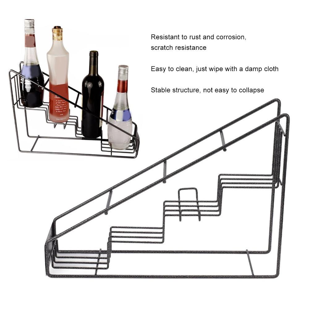 4 rom Sirupflaskeholder Stabil design Kaffesirupstativ For kaffestasjon