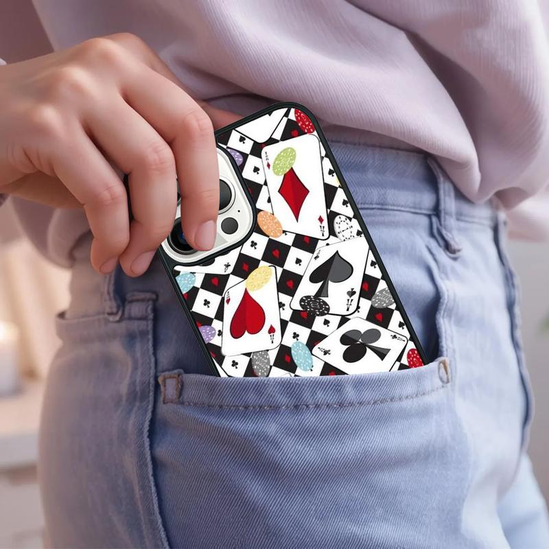 Cards Casino Ace Of Spades Phone Case For iPhone 17 Air 15 16e 14 13 Pro Max Coque 12 11 Pro Max PLUS cover