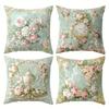 Rococo Floral Pillow Covers Vintage Wallpaper Pattern Cushion Covers Single Sided For Sofa Living Room Bedroom Home Decorations