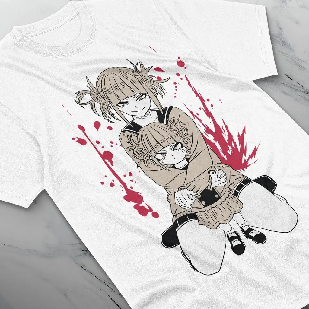 2026 Summer Fashion Trendy Men Women Vintage Top  Himiko Toga T-Shirt Hero Izuku Midoriya Girl Kawaii Shirt All Size Cotton