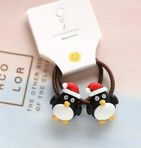 2021 Christmas Santa Claus Hair Ties & Headbands for Kids - Hair-Friendly Accessories