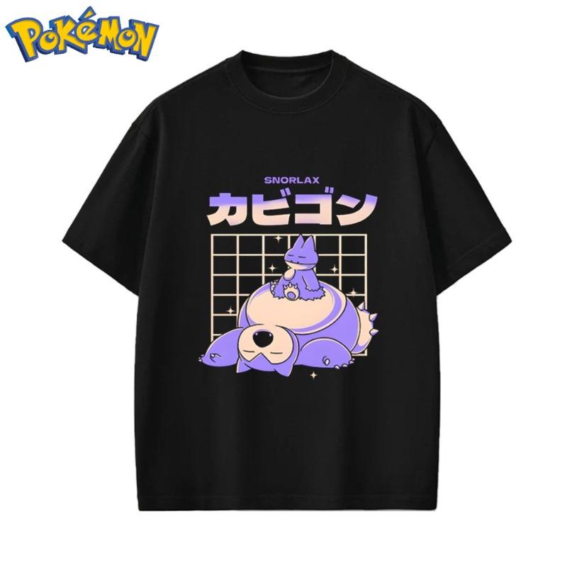 

Handheld Game Bulbasaur New Printed T-shirt Men s and Women s Summer Street Y2K Harajuku Loose Casual Sleeve Top S чорний