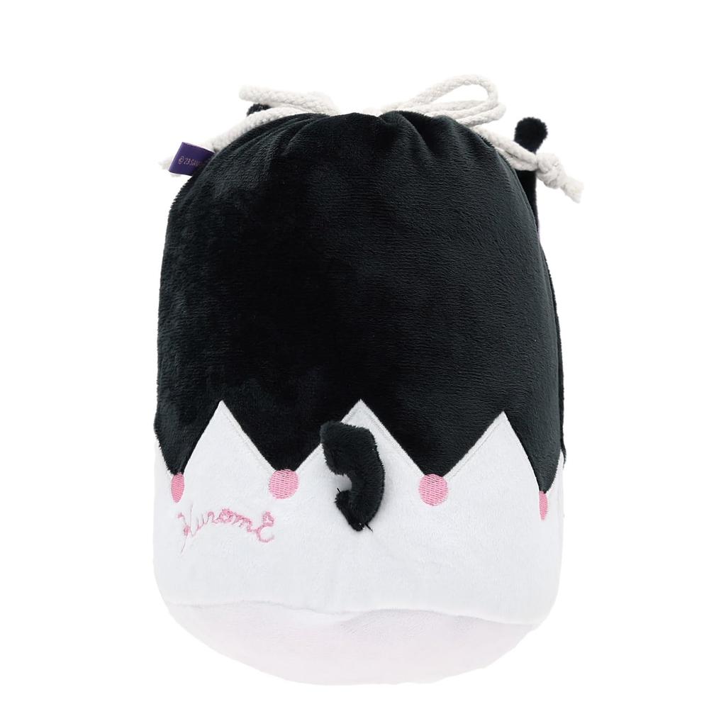 Marushin Sanrio Kuromi Mascot Blanket with Drawstring 70cm H X 100cm Winter Product 3245011900 Bag, Approx. W, Cute, Fluffy, Stylish, Warmer, Number
