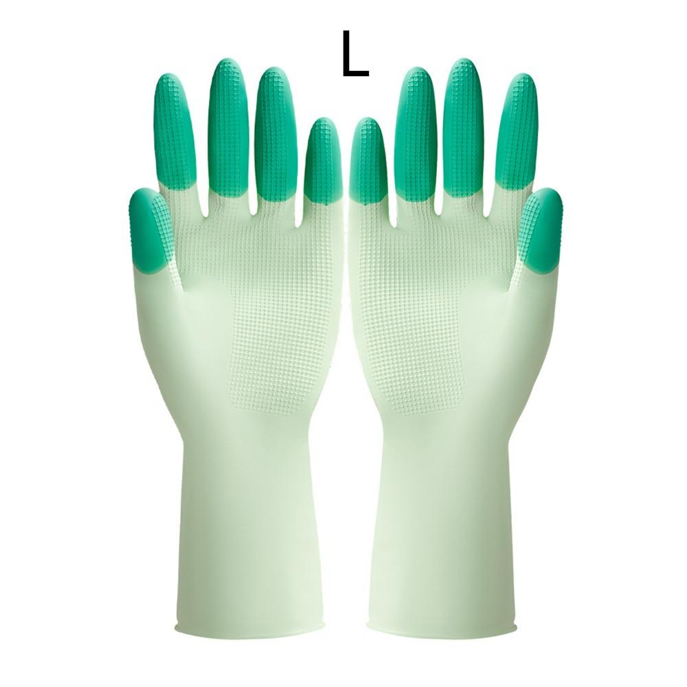 Waterproof Rubber Latex Gloves Thickened Housework Glove New Cuffs Dishwashing Gloves