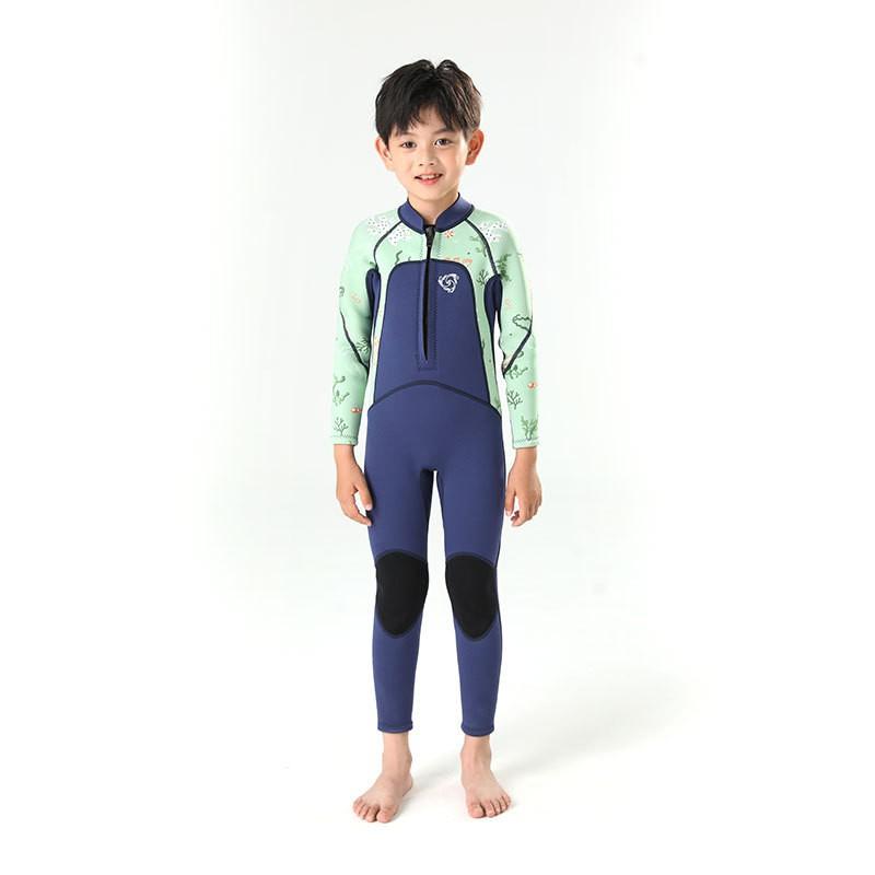 Kids UV Protection Rash Guard Swimsuit Long Sleeve One-Piece Swimwear Boys Girls Age 4-14 Small