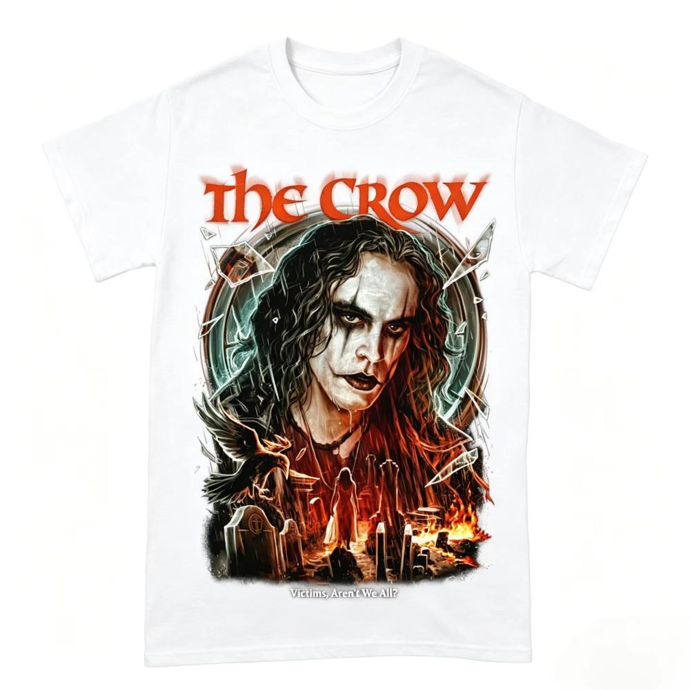 The Crow Eric Draven Victims Aren't We All Graphic T-Shirt Men Women Horror Movie Fan Casual Streetwear Short Sleeve Tee
