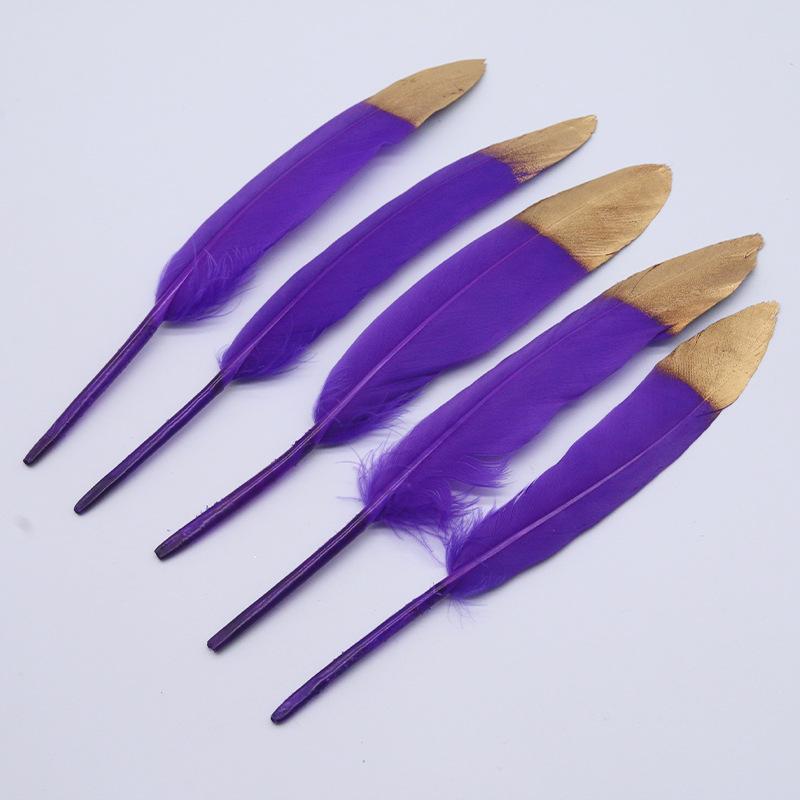 

Small Straight Knife Gradual Change Two-Color Feather Goose Feather Diy Jewelry Accessories Handicrafts Decoration Handmade Materials
