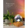 LED Firework 3D Star Effect Colorful Night Light USB Projector Lamp Magic Crystal Glass Ball Night Light with Wood Base Decorative Lamp for Gifts &