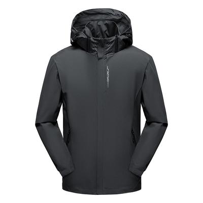 Autumn New Couple Jacket Men's and Women's Trend Waterproof Outdoor Large Size Hooded Jacket Men's