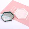 Placemat Tray Molds DIY Coaster Silicone Molds Epoxy Square Round Hexagon Molds for DIY Resin Casting Home Decoration
