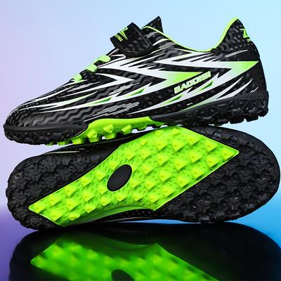 28-39 Jungen/Kinder Gummi Rutschfest Klettverschluss Schnürschuhe Kunstrasen Fußballschuhe für Jungen