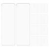 VILLCASE Adhesive Label 40 X for Storage and Organization Clear Pockets 40 Blank Holder, Sets, 7.5 2.5cm, Labels, Indexes, Stickers, Nameplates,