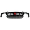 MagicKit for BMW 5 Series F10 M Sport Bumper 10-16 Carbon Look Rear Diffuser with LED Light