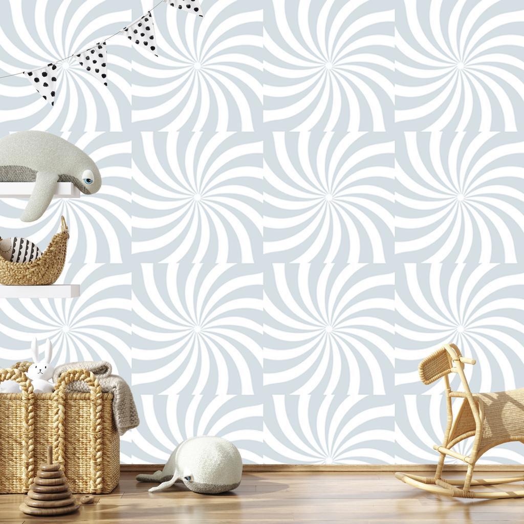 Hippie background wallpaper white and light gray for living room and bedroom 50x1000