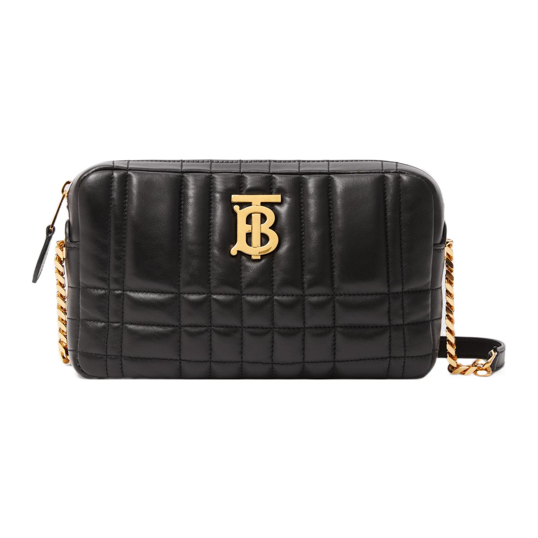 

Burberry Quilted Leather TB Logo Camera Bag With Chain Strap For Women Daily Use Basic Set (Bag+Dust Bag)